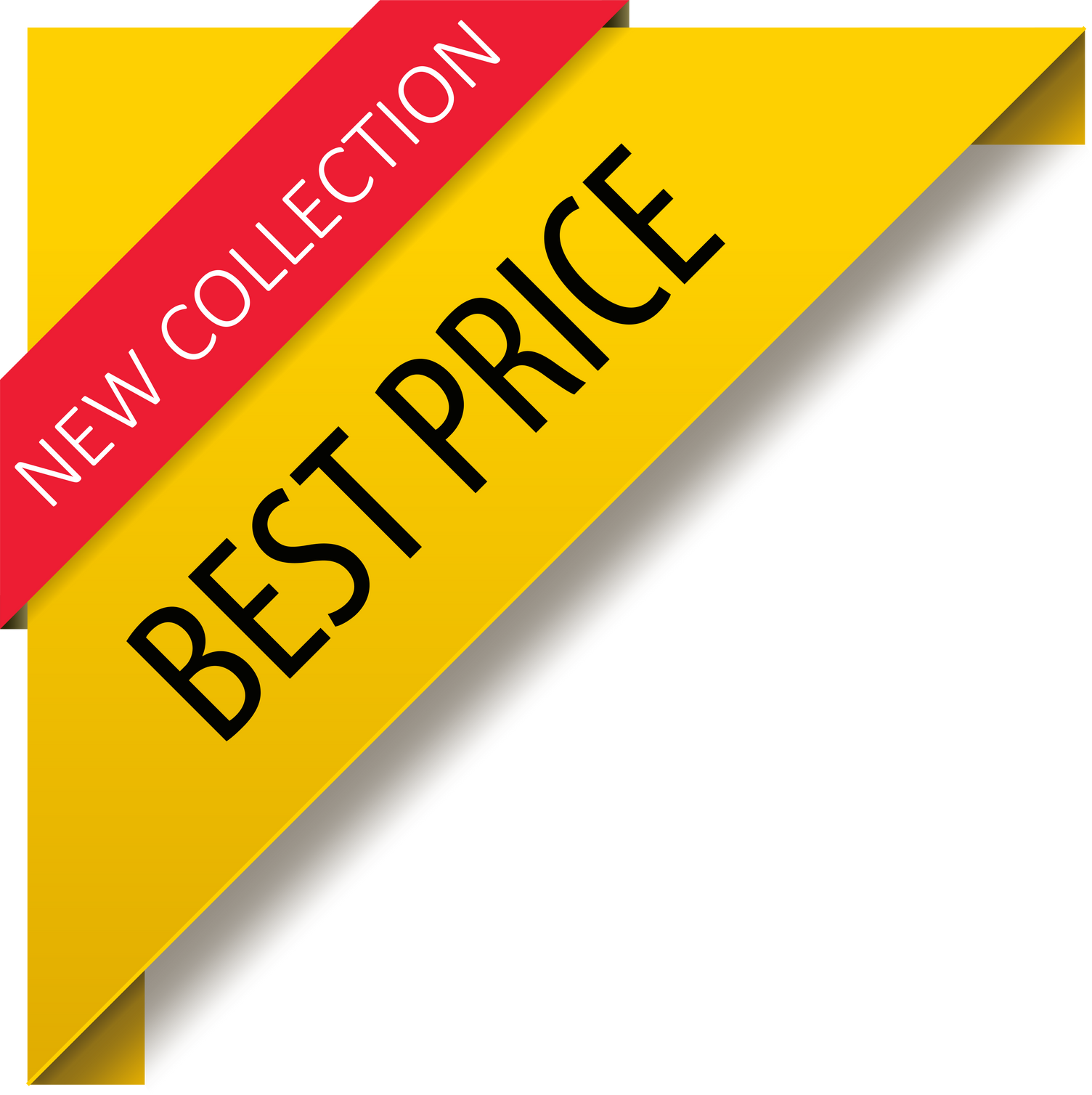 New collection, best price offer ribbon